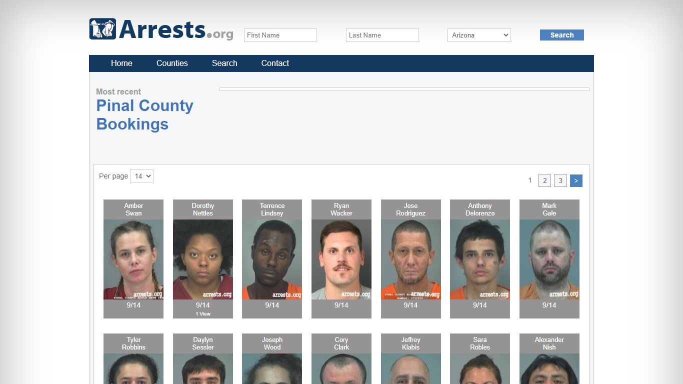 Pinal County Arrests and Inmate Search